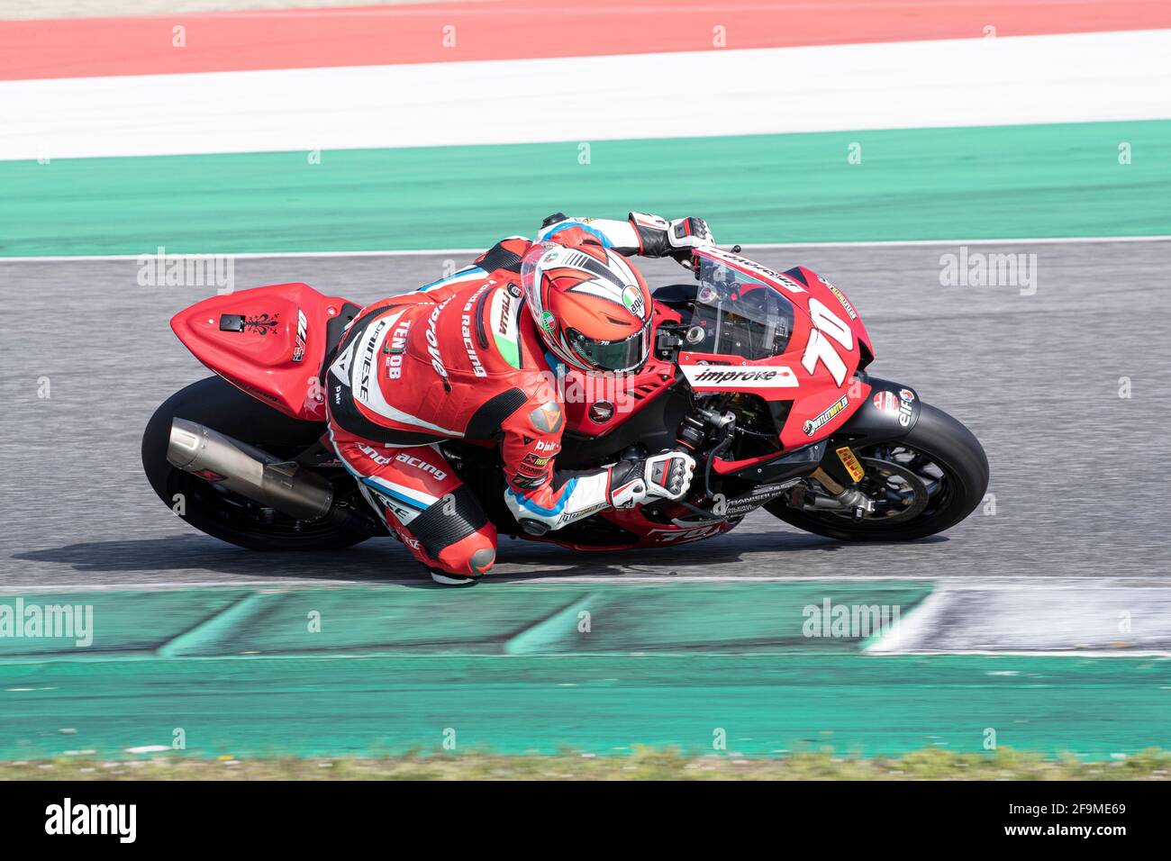 ELF CIV Campionato Italiano Velocità prima tappa nel circuito italiano Del Mugello a Scaperia e San Piero 17. April 2021 Stockfoto