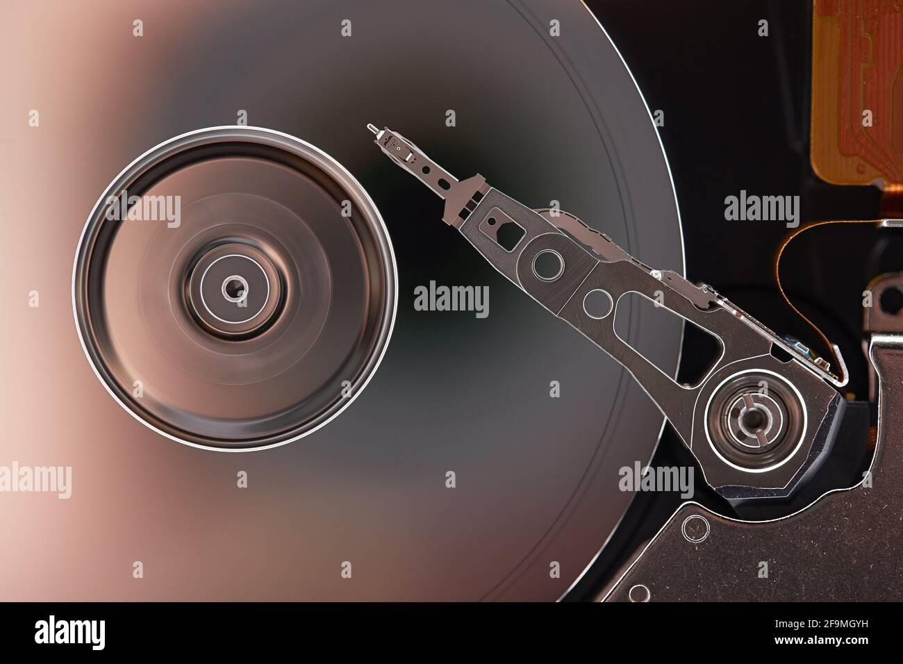 Öffnen Sie die Festplatte Stockfoto