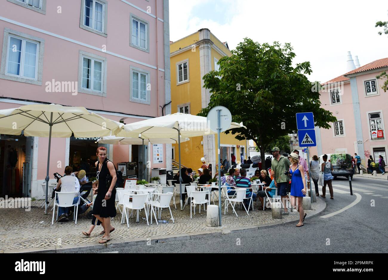 Der beliebte Ale Hop Shop & Bar in Sintra, Portugal. Stockfoto