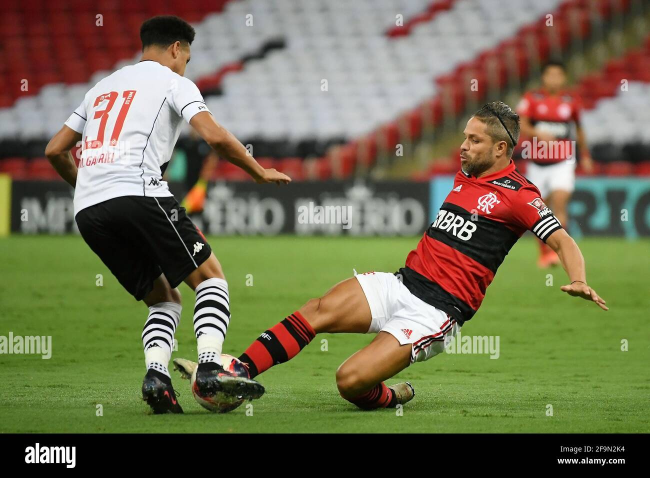 Rio de Janeiro (RJ), 15/04/2021 - Flamengo-Vasco - Diego jogador do Flamengo,durante partida contra o Vasco,válida pela 9ª rodada da Taça Guanabara,RE Stockfoto