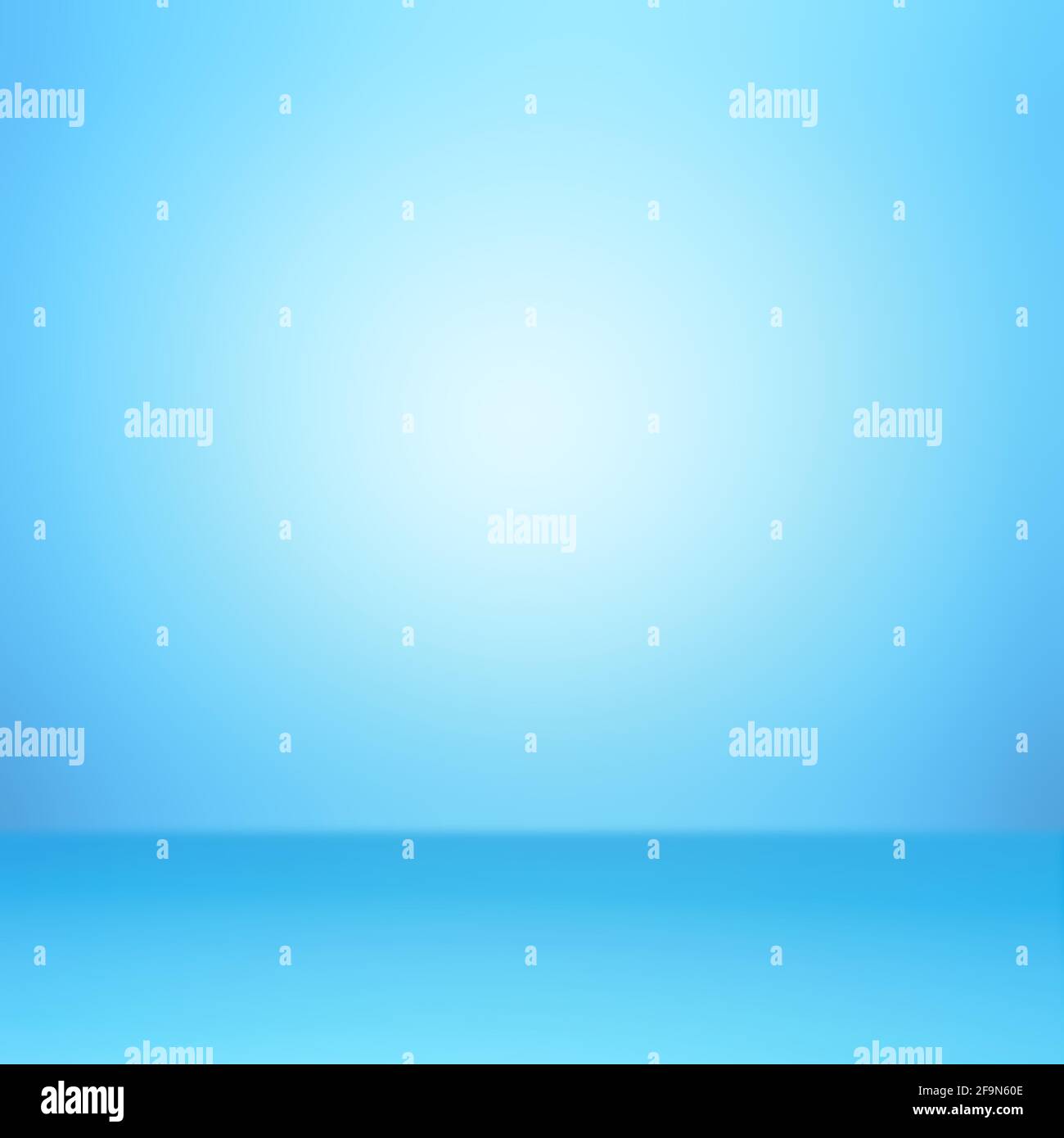 Hellblauer abstrakter Hintergrund mit radialem Gradienteneffekt Stockfoto