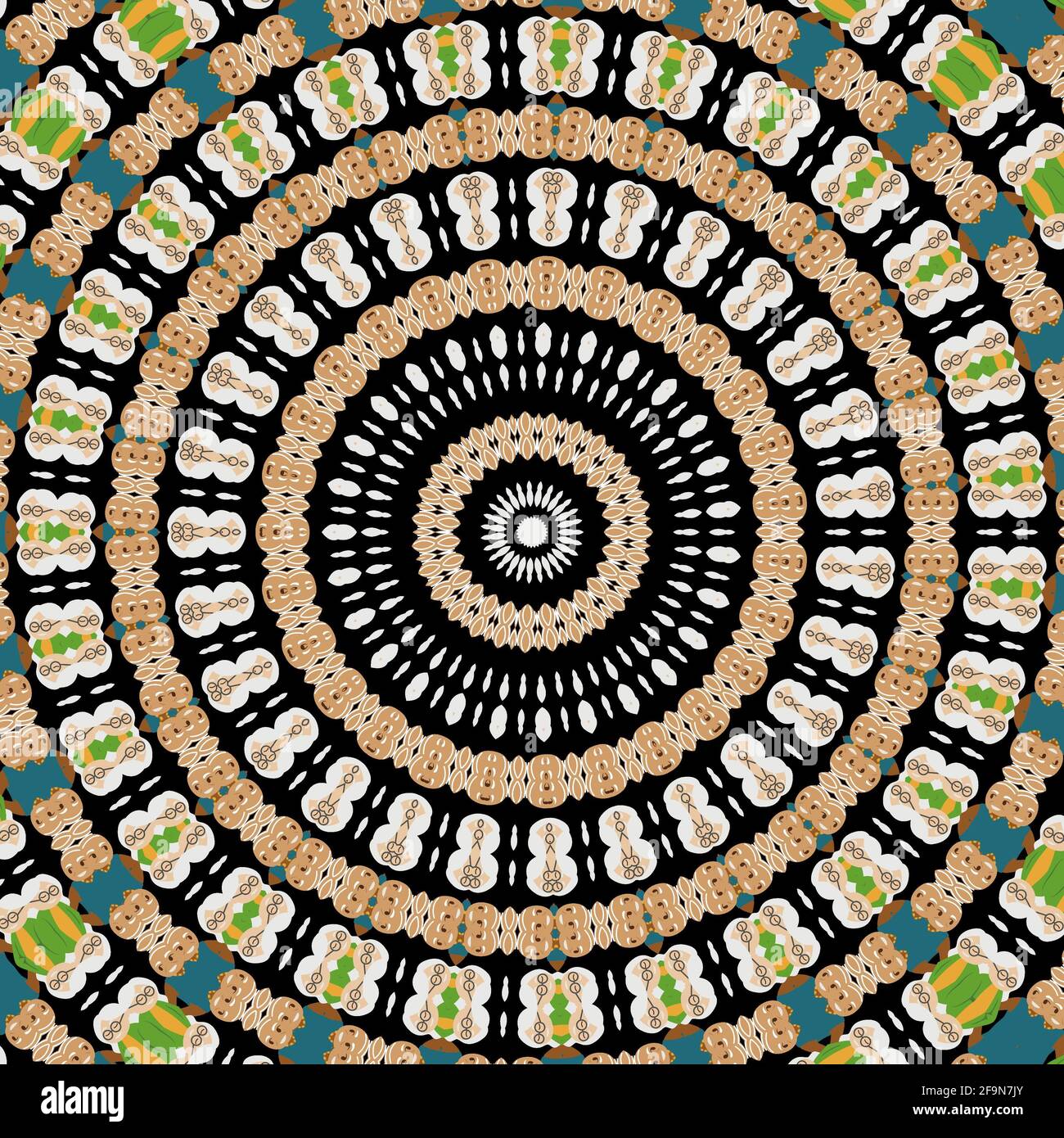 Muster Hintergrund Design. Türkisches Musterkonzept für den Druck auf Stoff und Teppich. Geeignet für Flyer und Broschüre oder Magazin Cover Bild Stockfoto