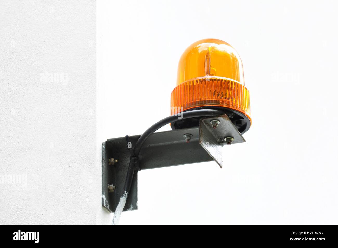 Rundumleuchte orange leuchtet alarm Stock-Foto