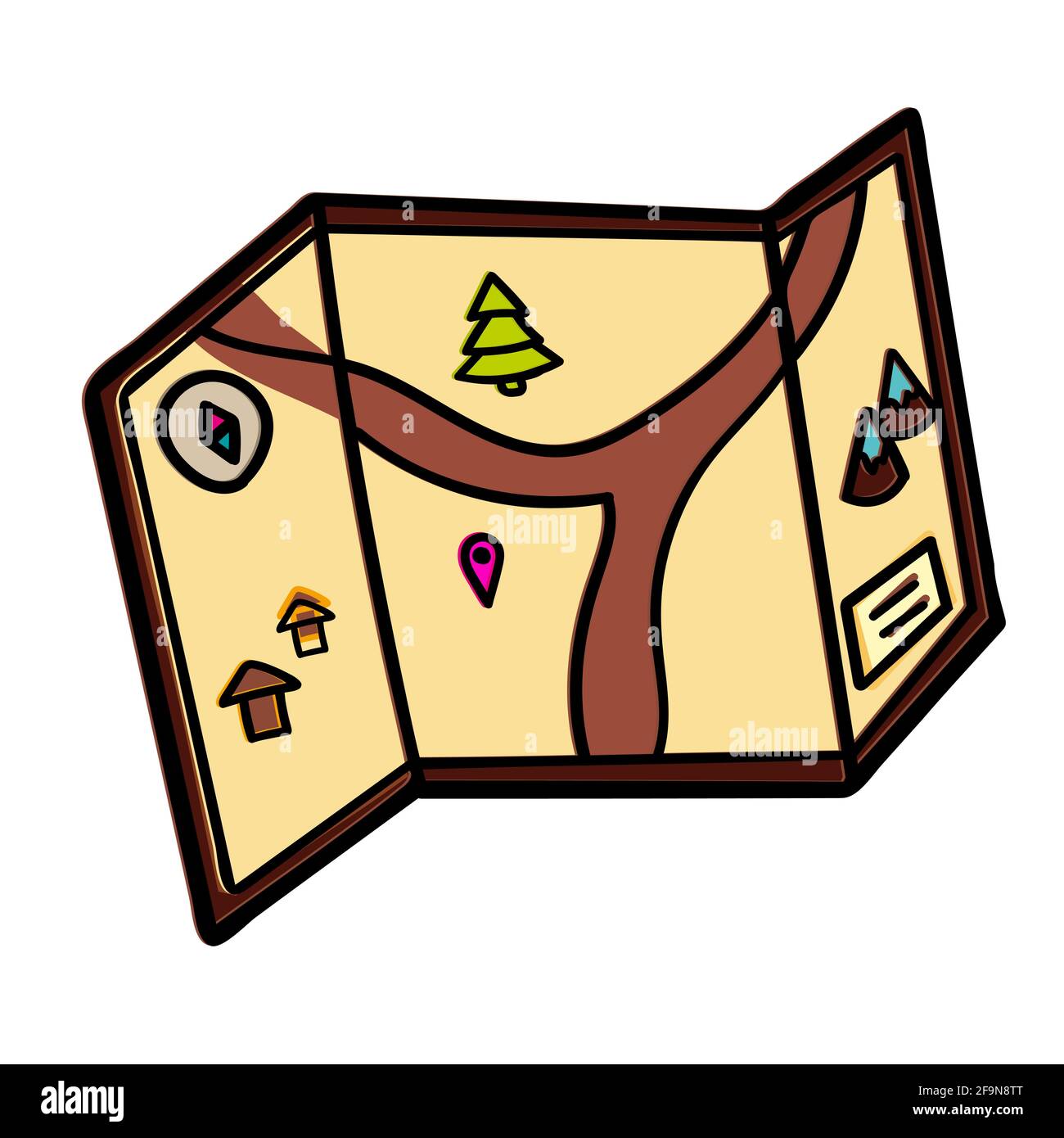 Reise Urlaub Tour und Vakanz Doodle Vektor Stock Vektor