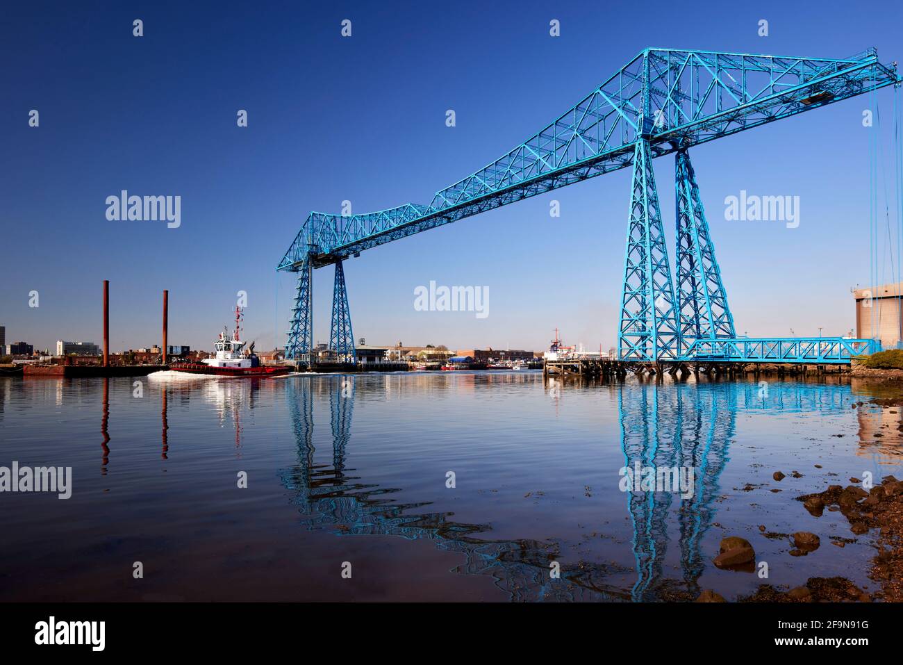 Schwebefähre Middlesbrough Stockfoto