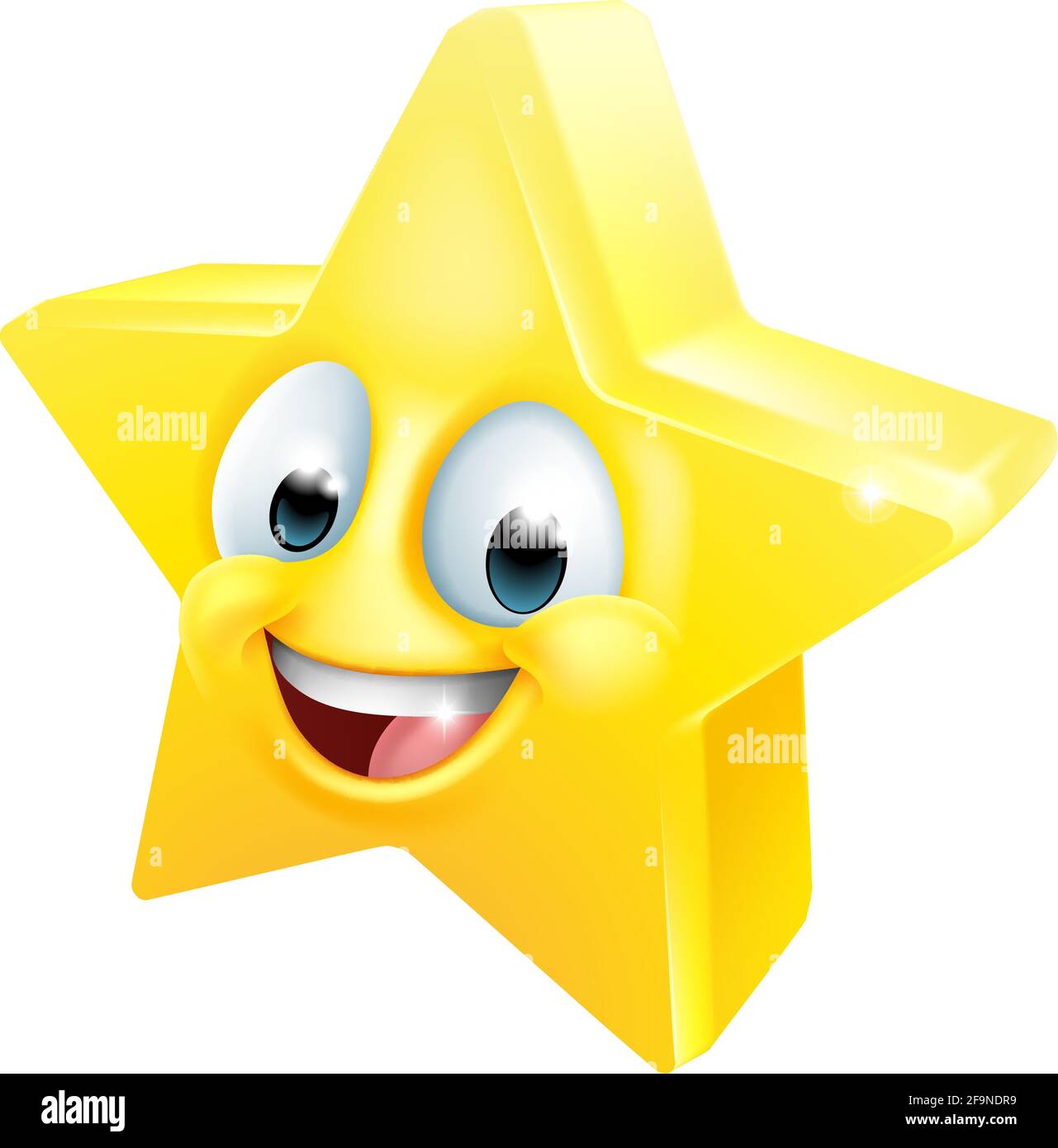 Cartoon Sterne Gesicht Emoji Charakter Süße Emoticons Stock Vektor Art und  mehr Bilder von Augapfel - iStock