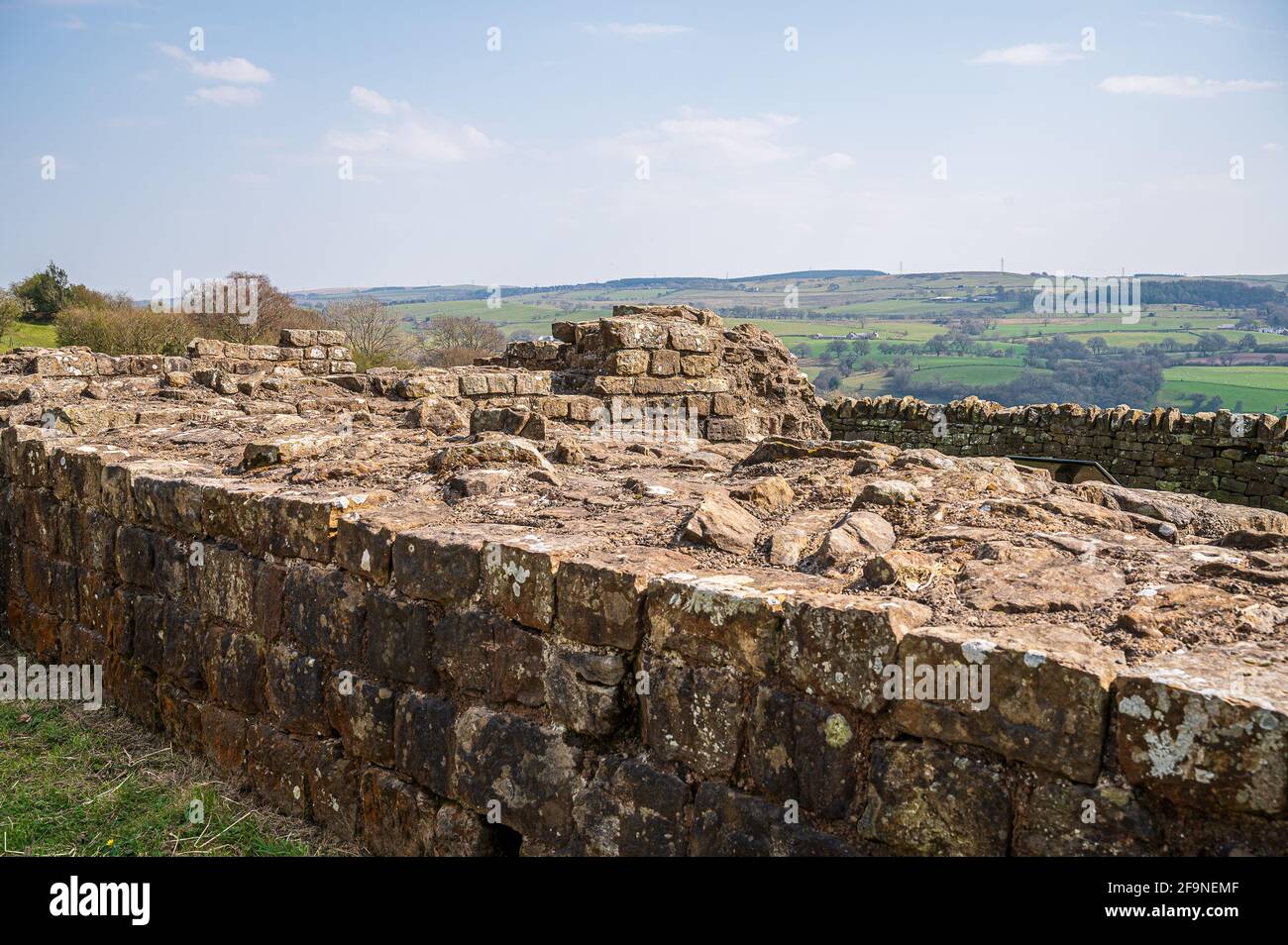 Banks East Turret oder Aussichtsturm, Hadrianswall Stockfoto