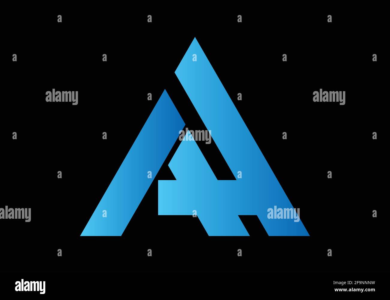 Eine Vektorvorlage für das H-Logo-Design mit Anfangsbuchstaben. Stock Vektor