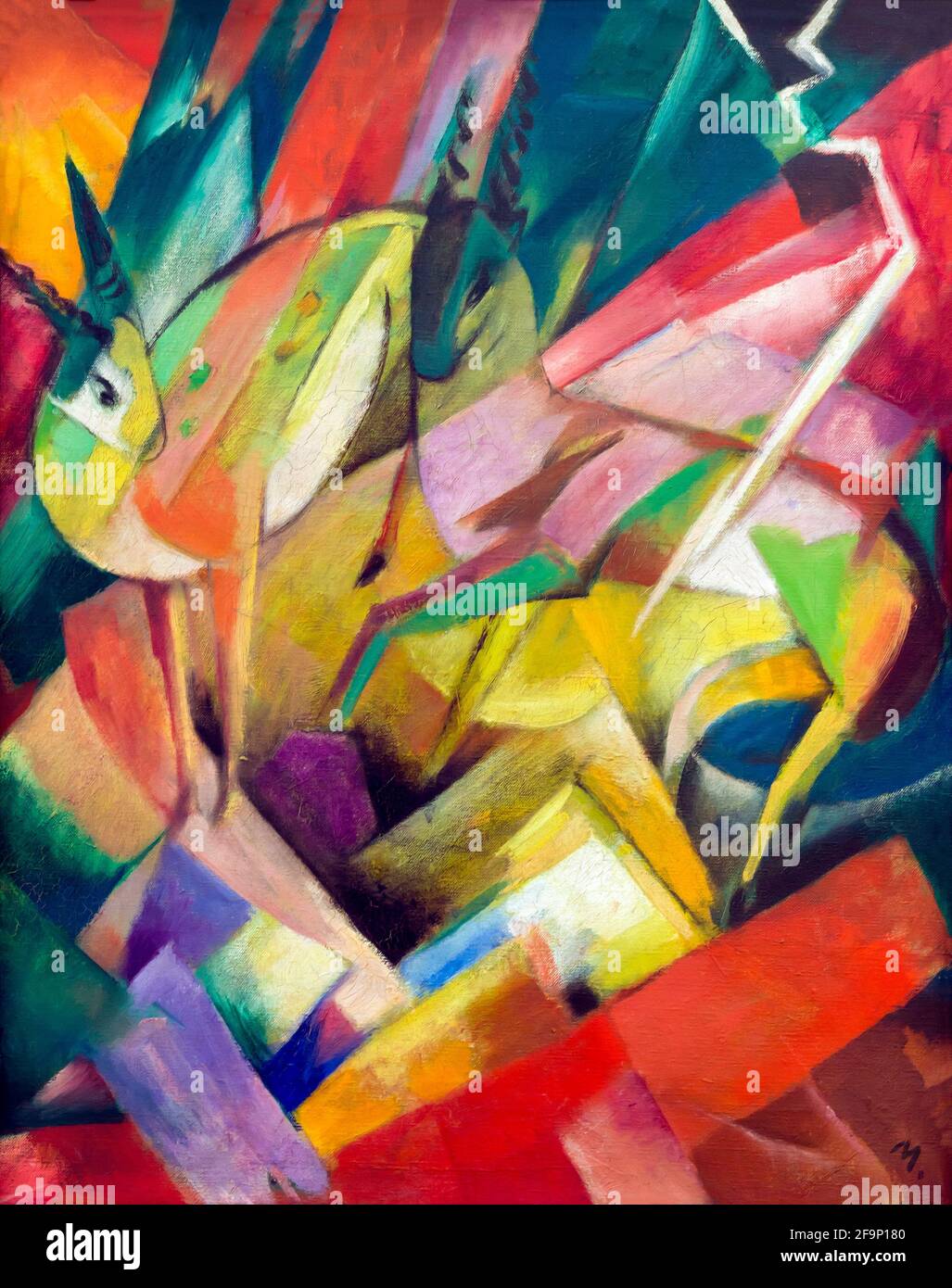 Bergziegen, Franz Marc, 1913, Stockfoto