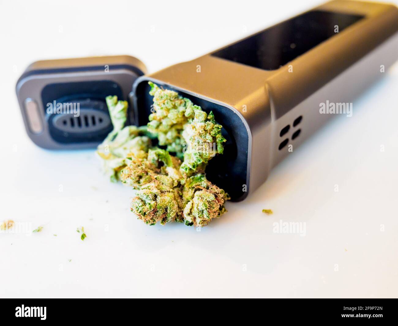 Medizinisches Cannabis und Verdampfen ist die Zukunft von medizinischem Marihuana Stockfoto