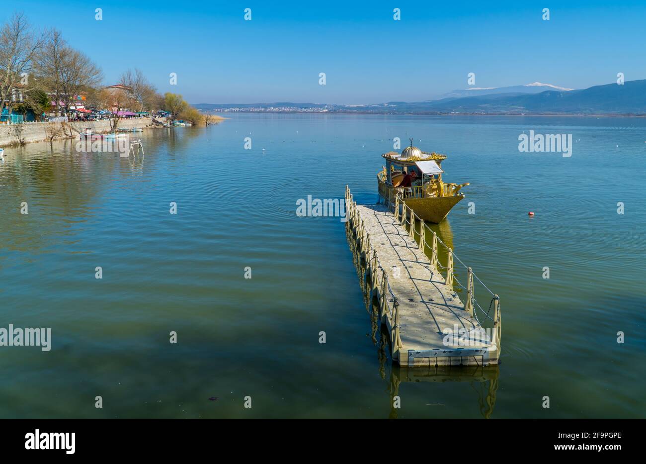 Der Uluabat-See in Göljazi in der Provinz Bursa in der Zentraltürkei Stockfoto