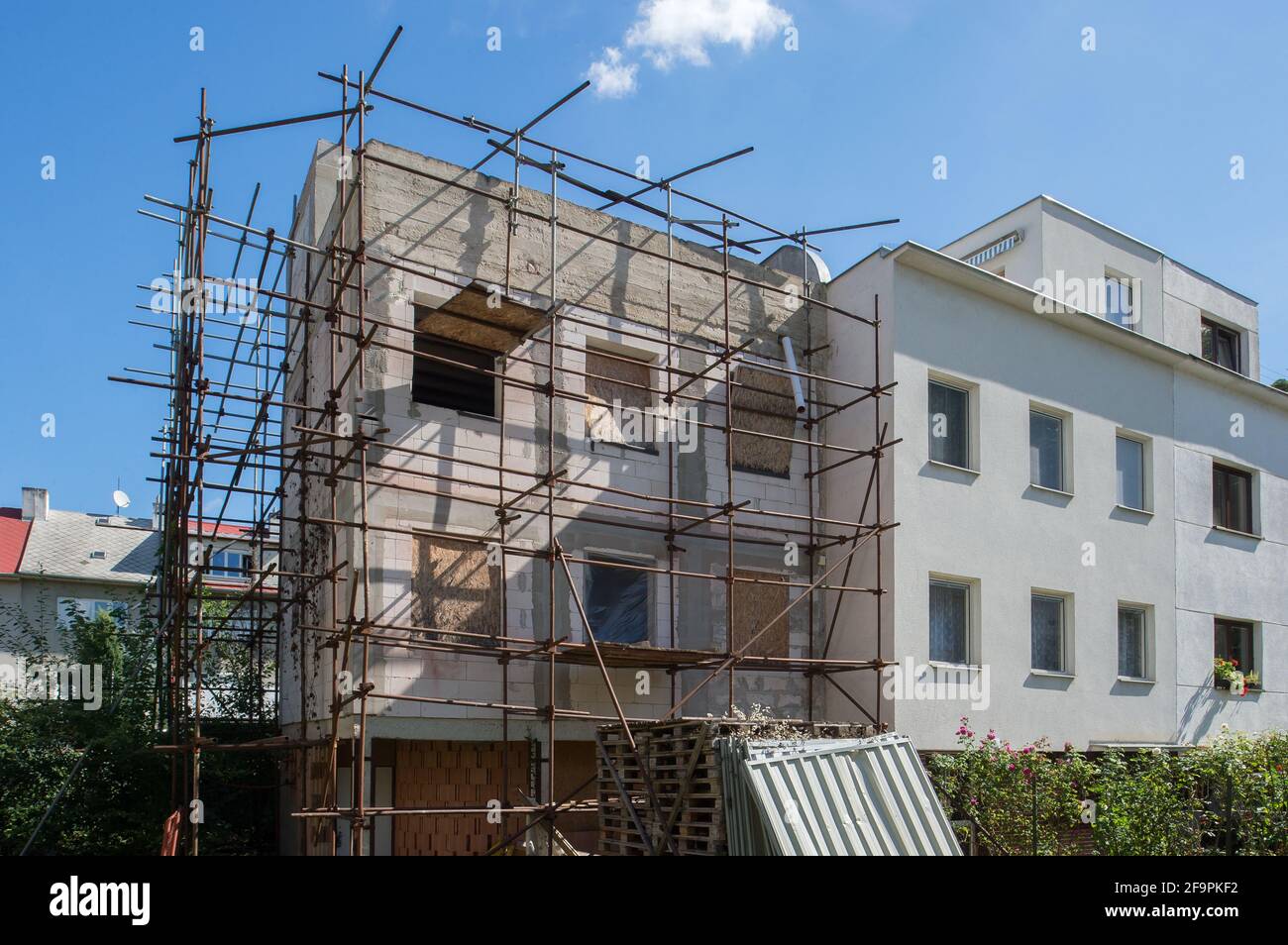 24.08.2020, , - Werkbundsiedlung Bruenn, Haus 12 und 13 von Jan Visek in der Drnovicka 8 und 10. 0CE200824D001CAROEX.JPG [MODELLVERSION: NICHT APPL Stockfoto