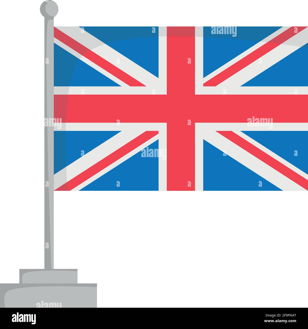 Nationalflagge des Vereinigten Königreichs Vektor-Illustration Stock Vektor