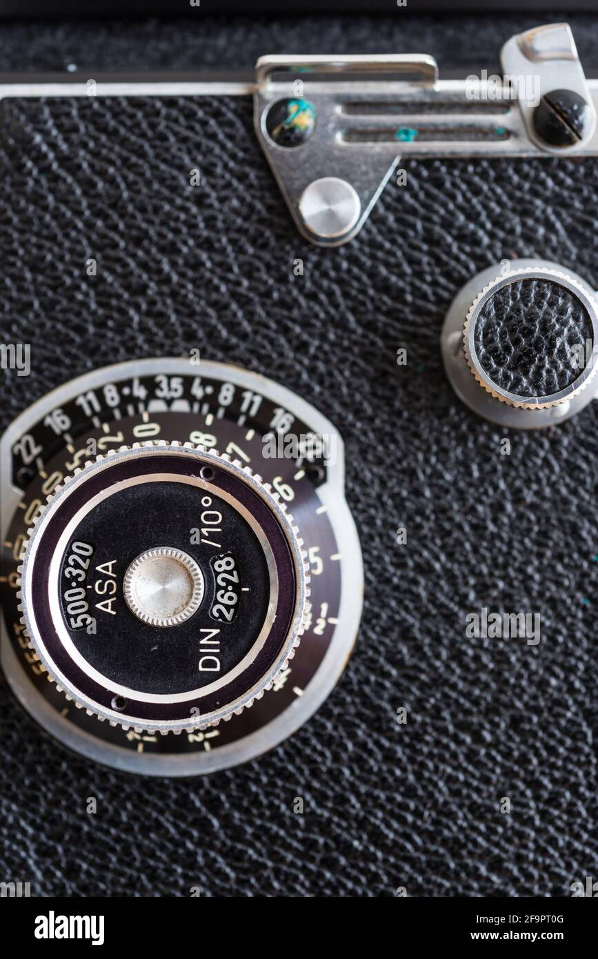 Nahaufnahme der Rolleicord VA TLR-Kamera Stockfoto