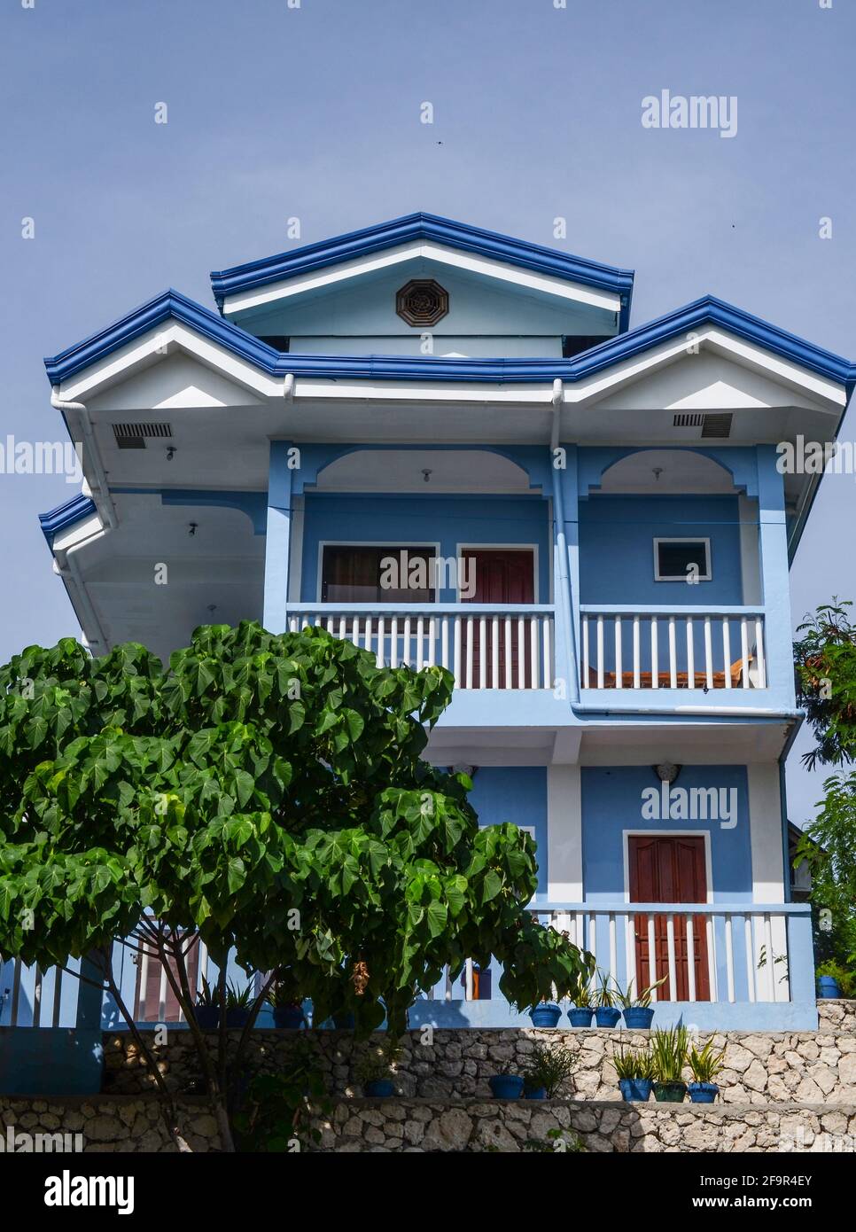 Eine typische Villa auf Malapascua Island, Philippinen Stockfoto