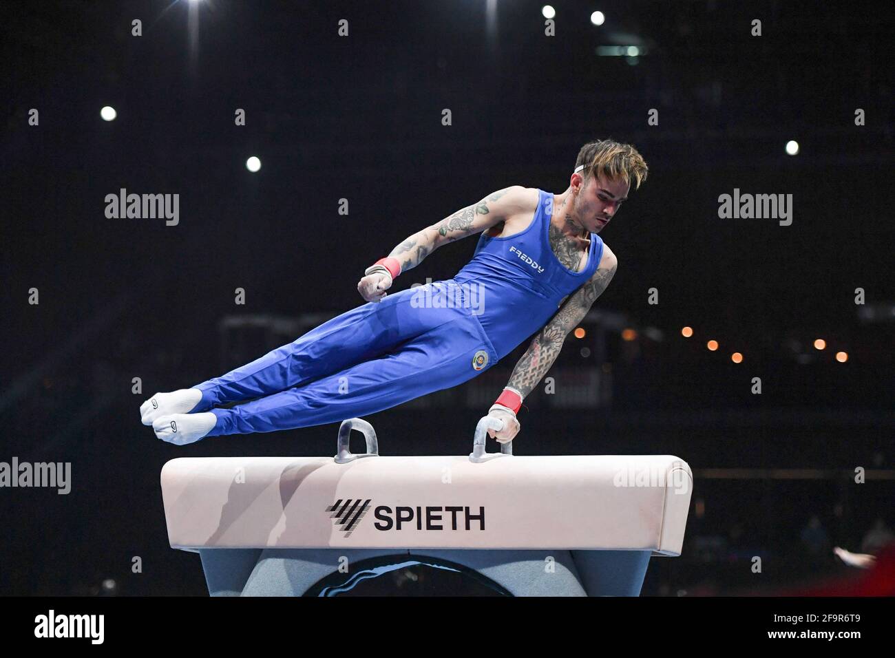 Nicola Bartolini Paukenpferd (Italien) während des Kunstturnens - Europameisterschaft 2021, Gymnastik, Basilea - Foto .LiveMedia/Filippo Tomasi Stockfoto