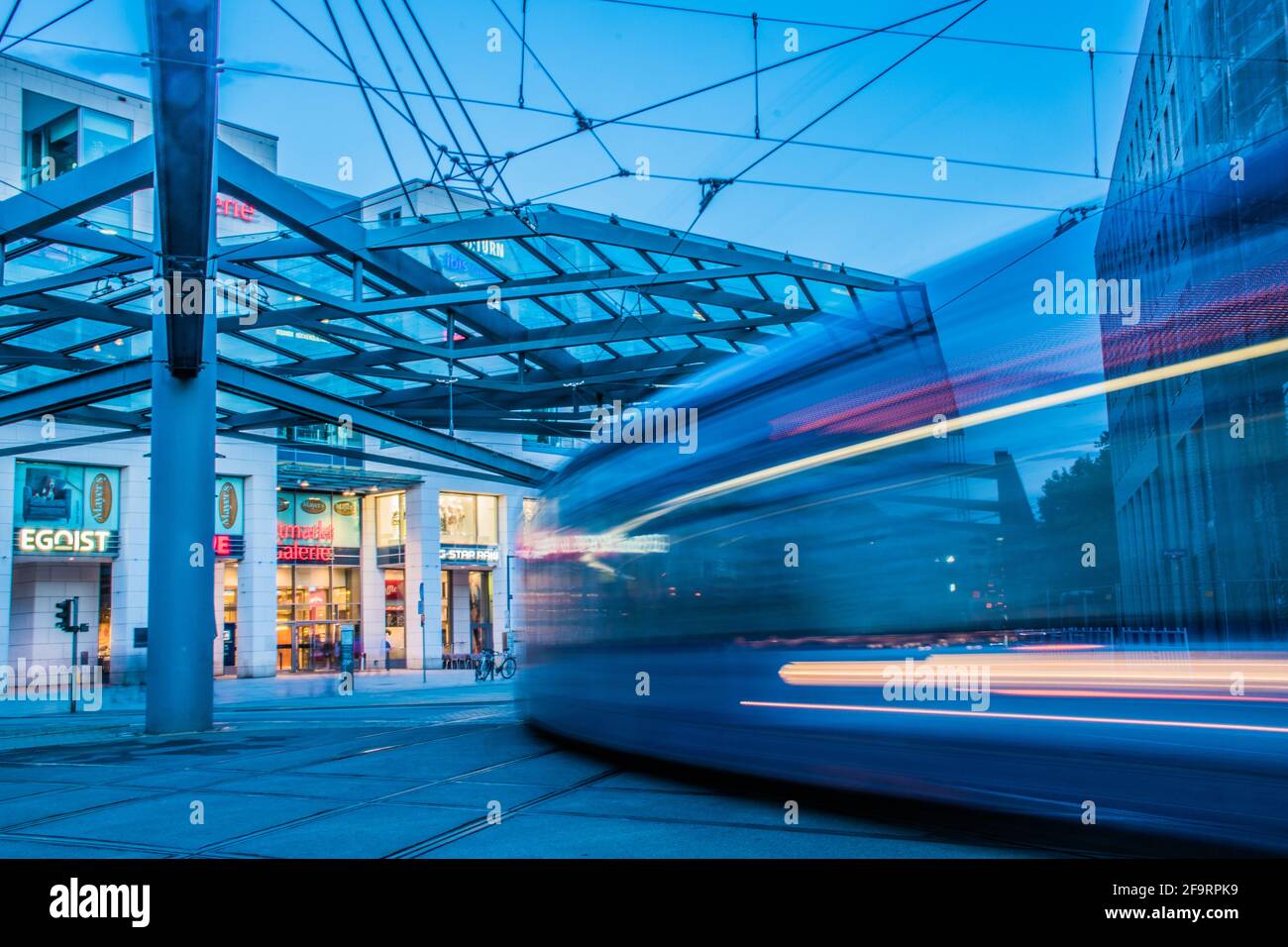 17. Mai 2019 Dresden, Deutschland - Öffentlicher Nahverkehr von Dresden. Stockfoto