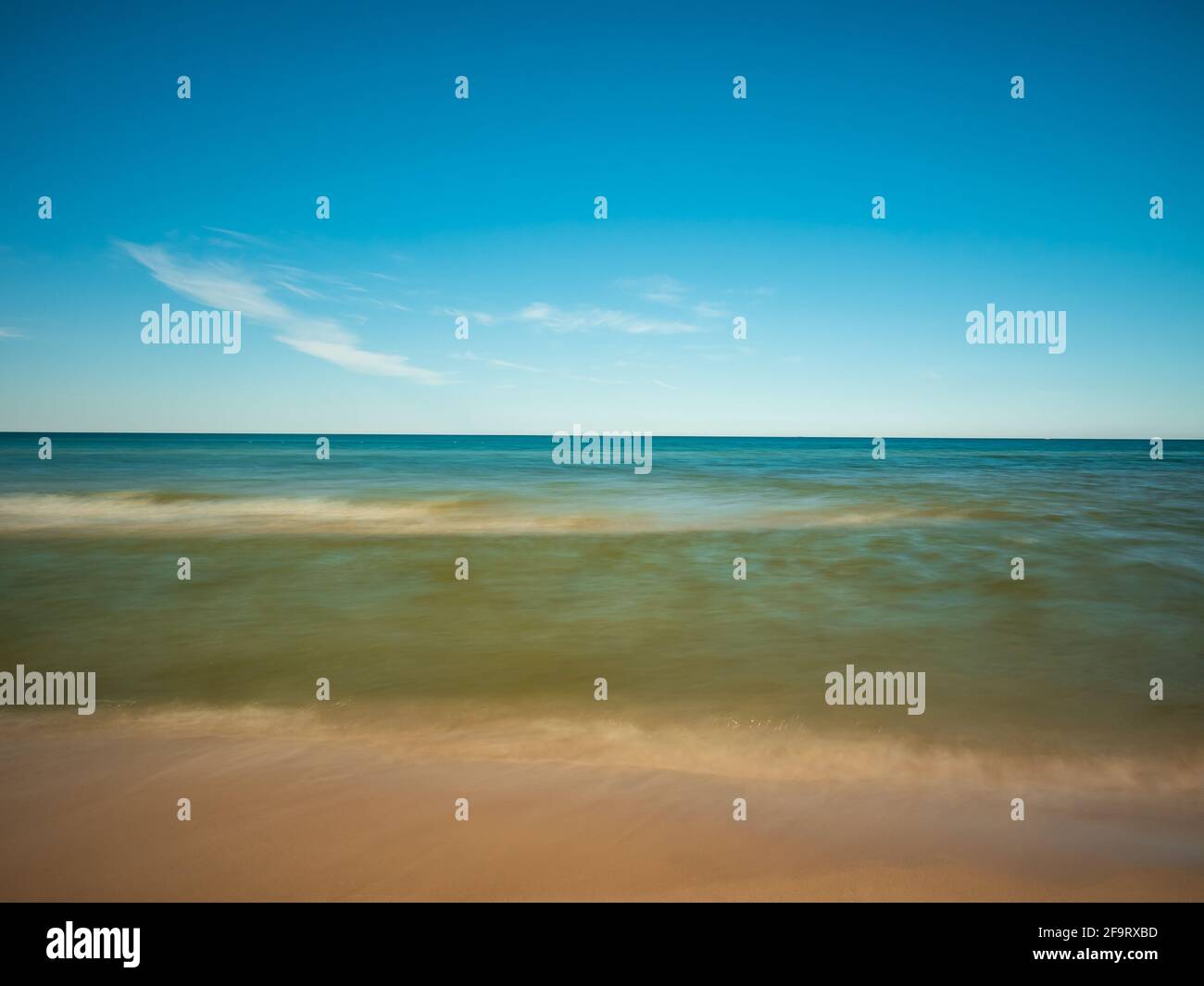 Blick auf die Ostsee vom Strand des Hel Halbinsel im Sommer Stockfoto