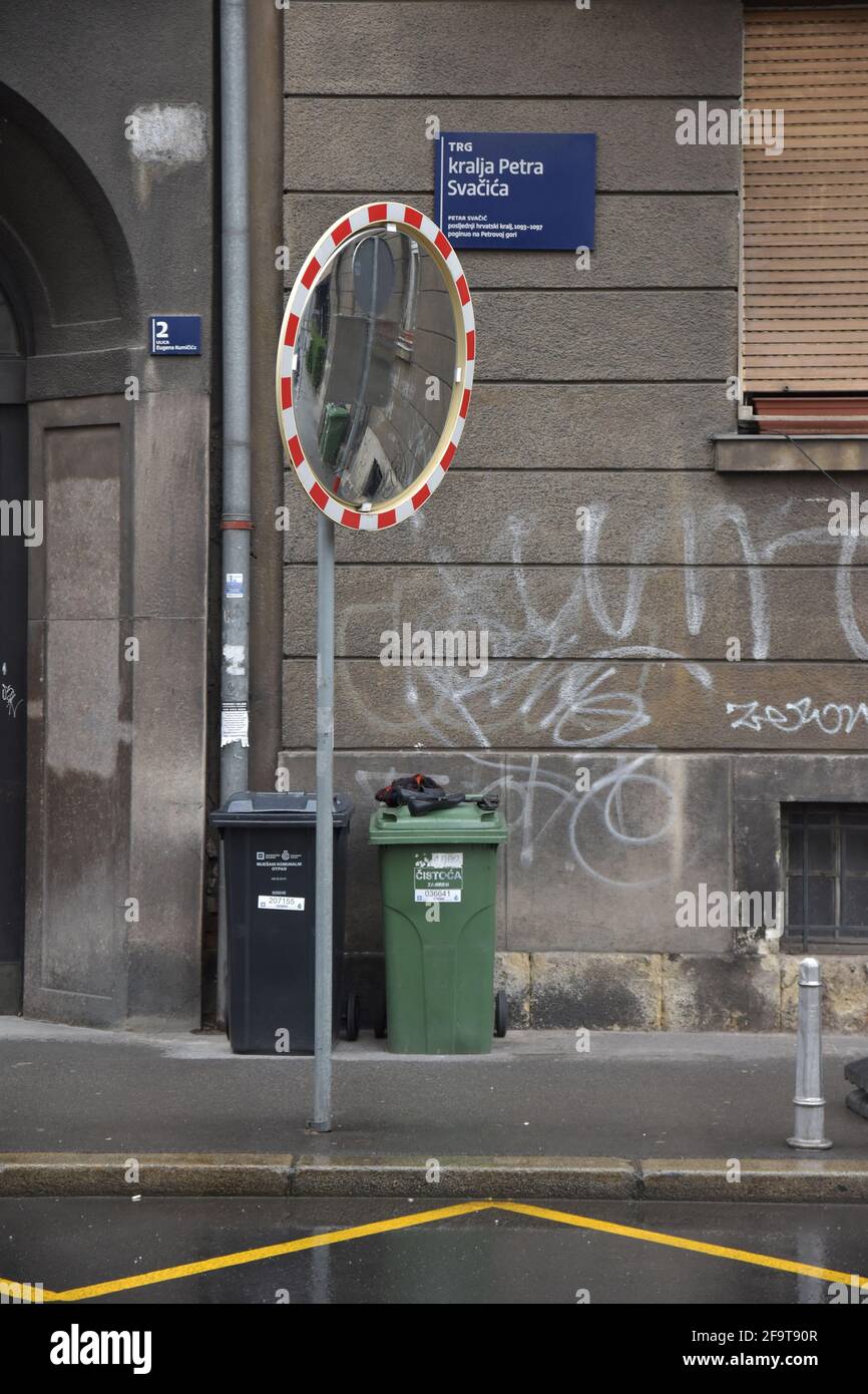 Straßenszene aus Zagreb, Kroatien Stockfoto