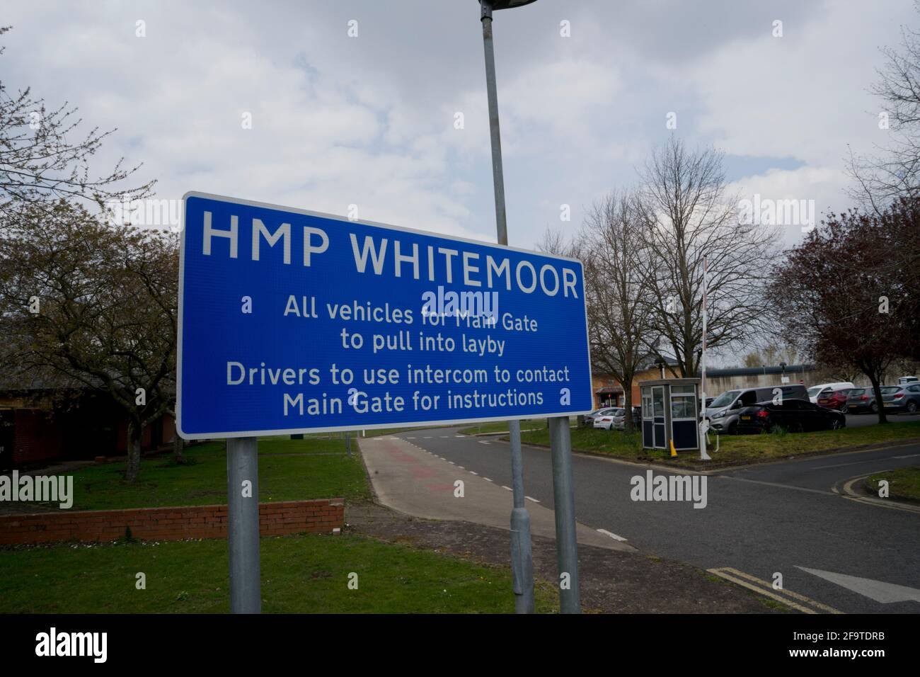 HM Prison Whitemoor ist ein Männergefängnis der Kategorie A in der Nähe von March, Cambridgeshire, England, das vom Gefängnisdienst Ihrer Majestät betrieben wird Stockfoto