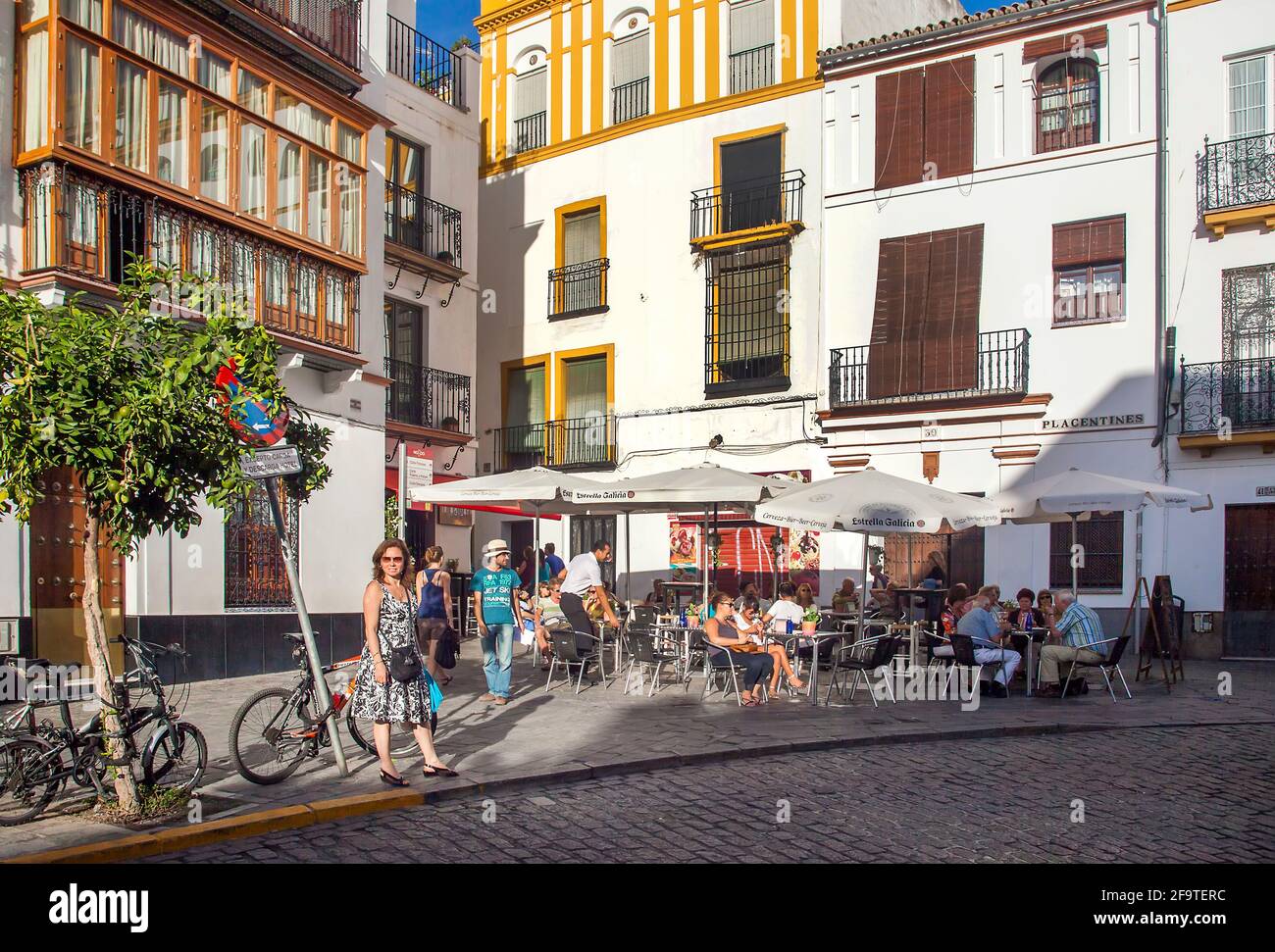 Placentines Restaurant, Barrio Santa Cruz, Sevilla, Spanien Stockfoto