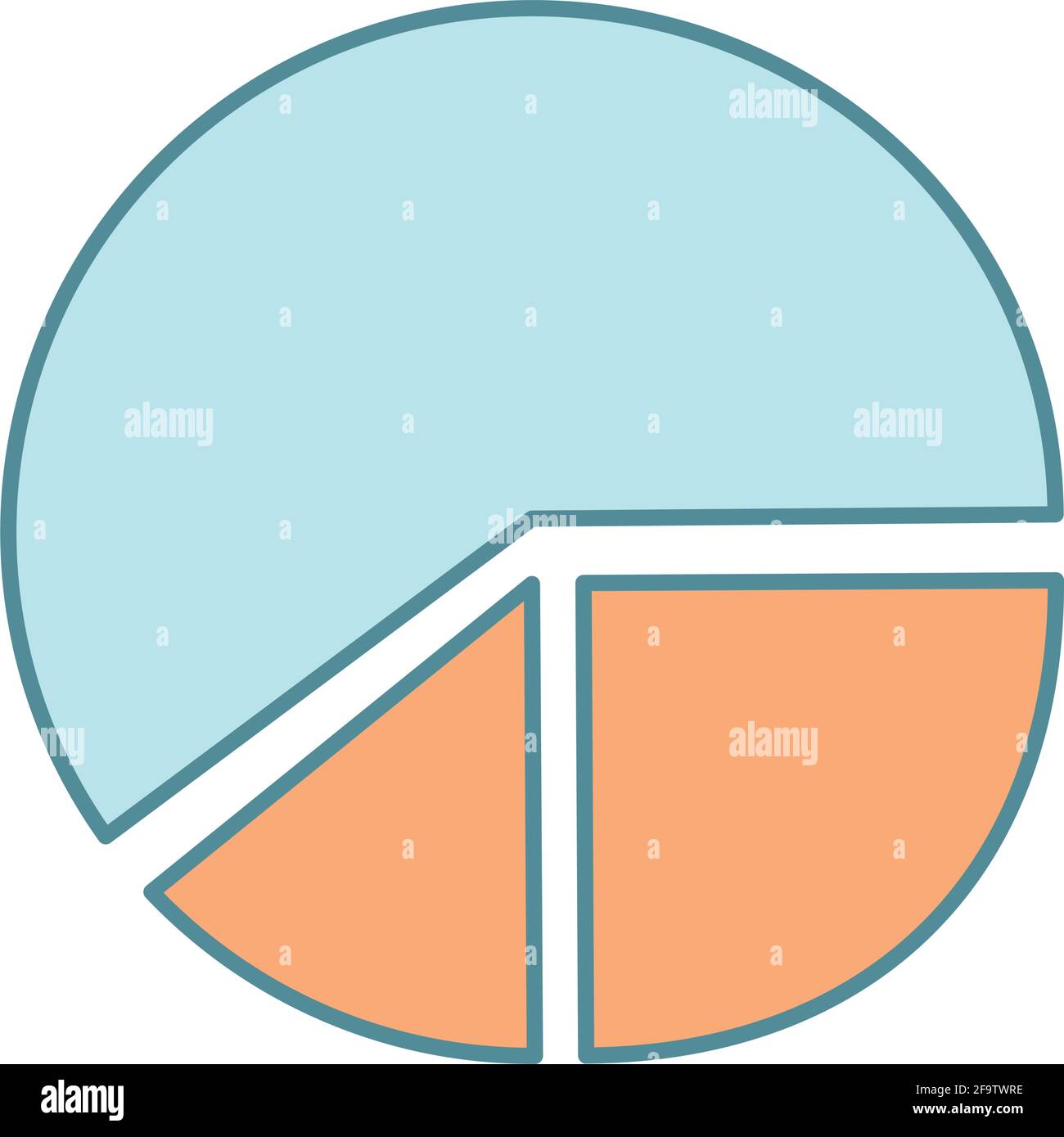 Kreisdiagramm design Stock Vektor