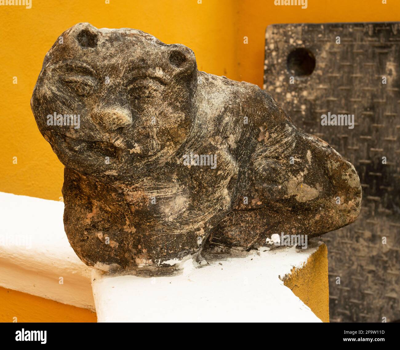 Mittelalterlicher Stil Steinschnitzerei, Skulptur Stockfoto
