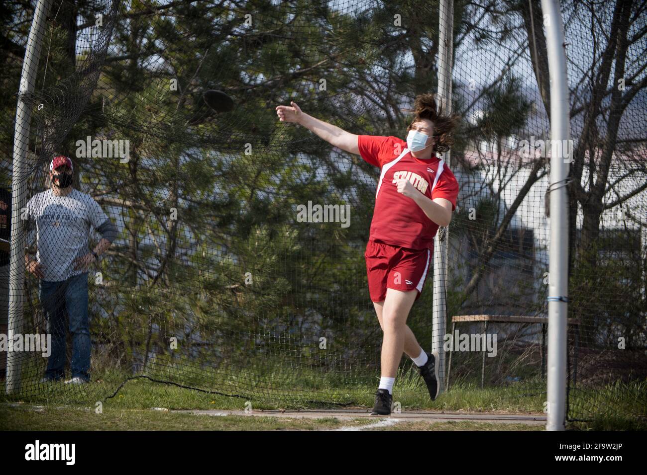 4/20/21 Treffen von Scranton gegen West Scranton Track Stockfoto