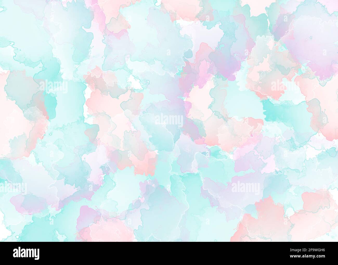 Abstrakter, weicher Hintergrund in Pastellfarben in Form von Farbstreifen. Illustration von farbigem Marmor Stockfoto