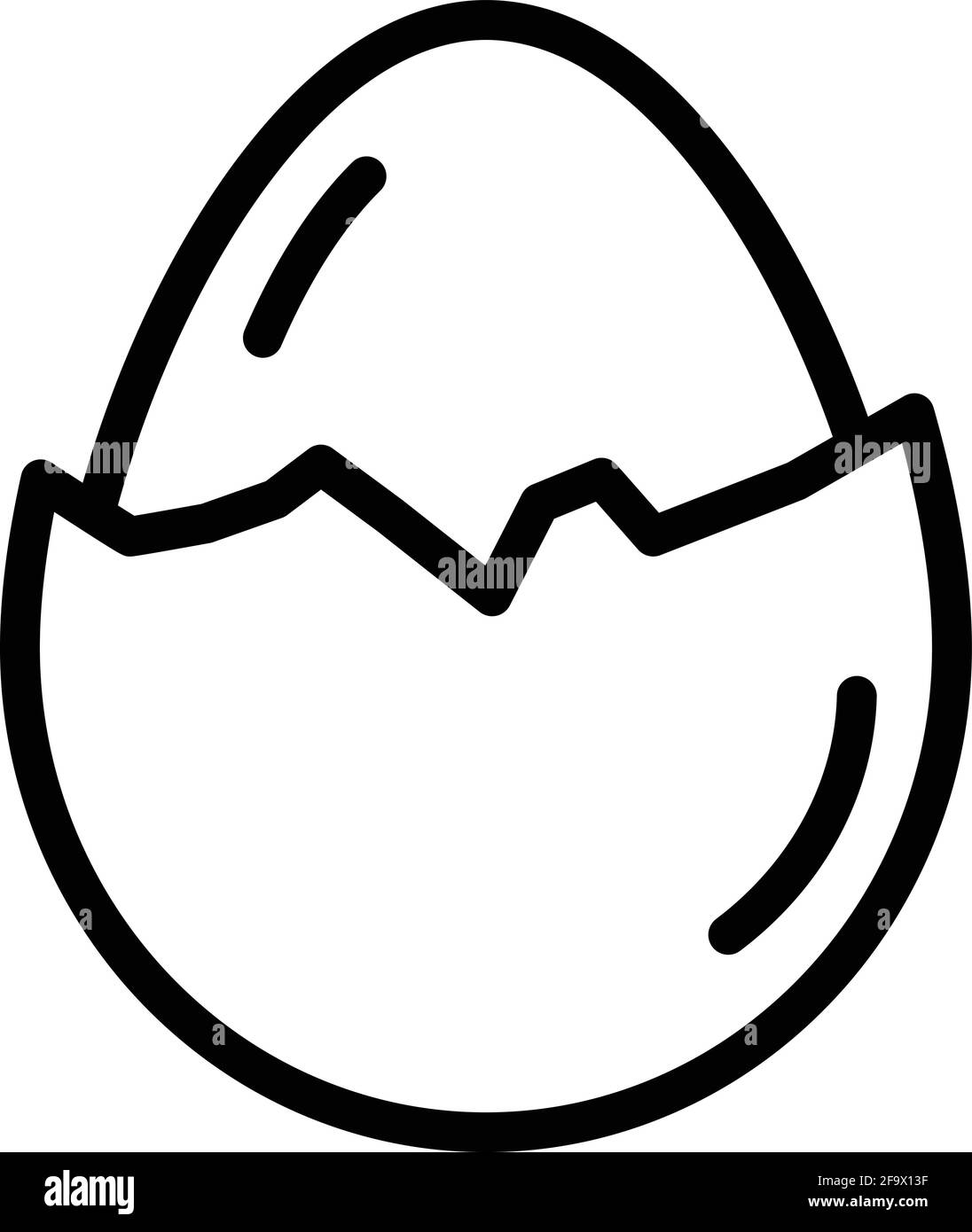Eiweißsymbol. Vektorsymbol für Eifutter-Protein für Webdesign isoliert auf weißem Hintergrund Stock Vektor