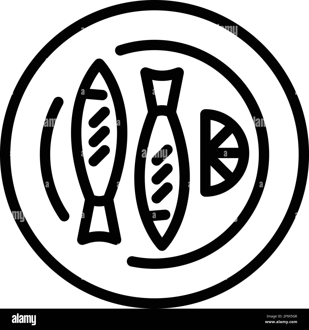 Symbol für Grillplatte. Vektorsymbol für gegrillte Platten für Webdesign isoliert auf weißem Hintergrund Stock Vektor