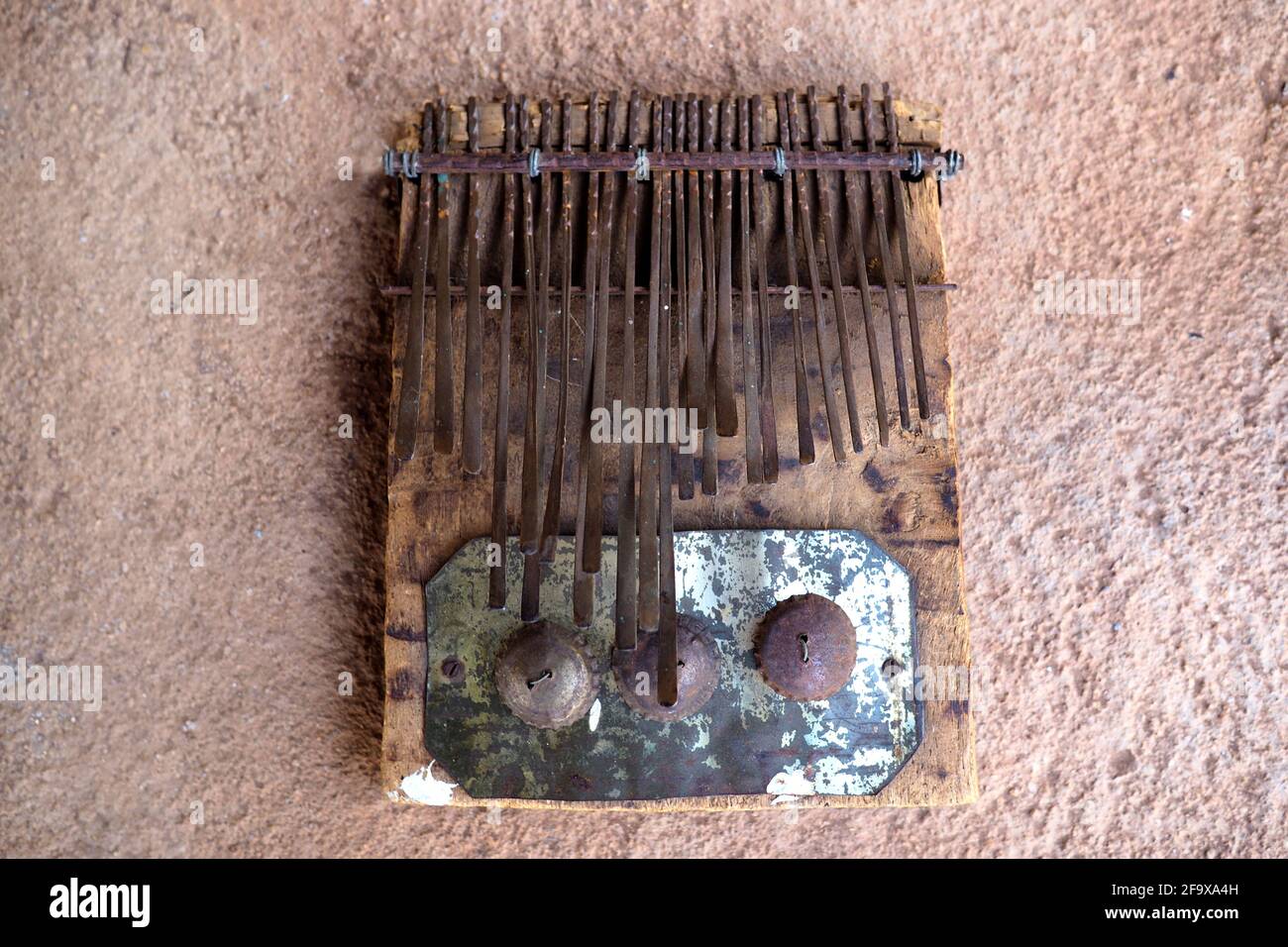 Mbira, traditionelles afrikanisches Musikinstrument Stockfoto