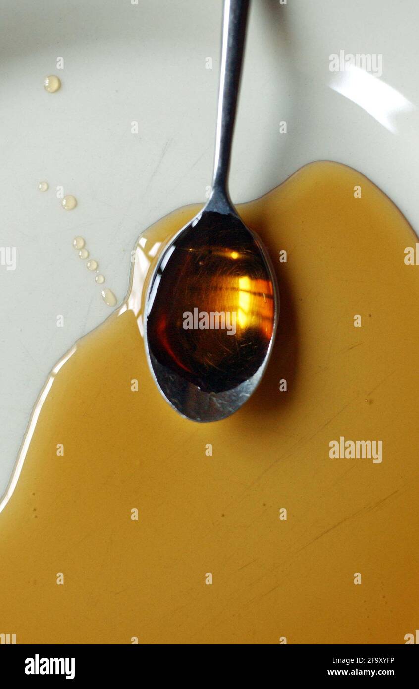 AHORNSIRUP Tom Pilston 23. März 2007 Stockfoto