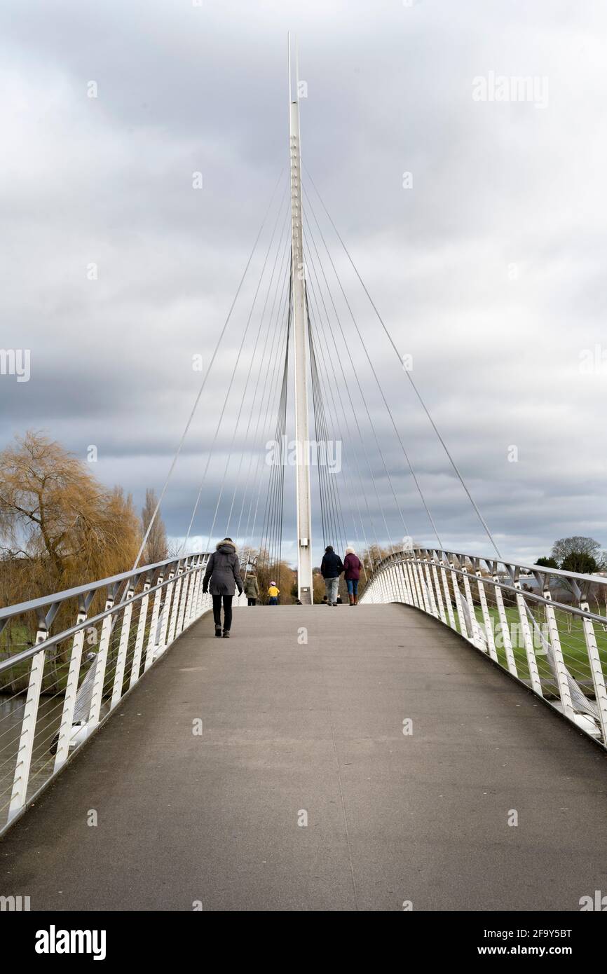 Christchurch Bridge, Reading, Steg Stockfoto