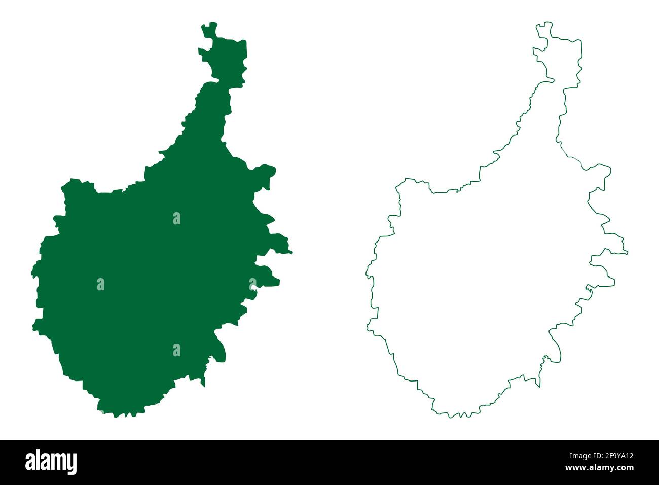 Bangalore City Republik Indien Karnataka Staat Karte Vektor Illustration Skizze Scribble Stadt Bengaluru Karte Stock Vektorgrafik Alamy