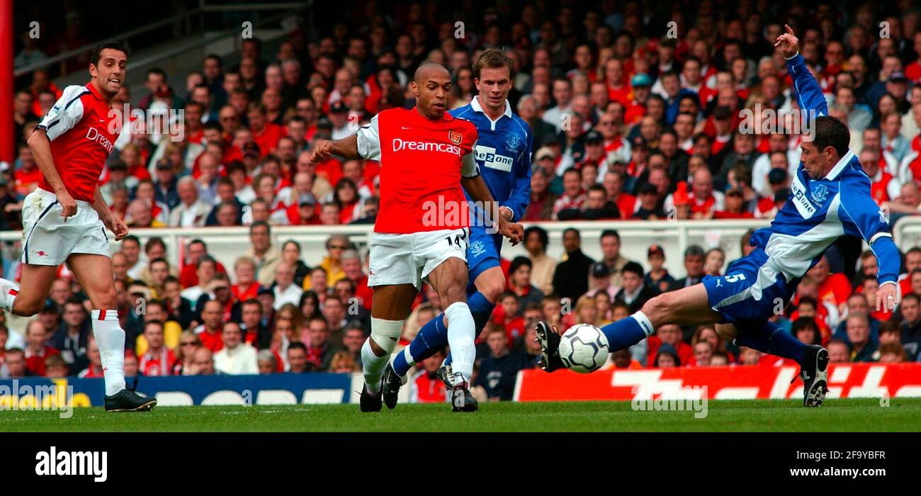 ARSENAL V EVERTON 11/5/2002 BILD DAVID ASHDOWN.FOOTBALL Stockfoto