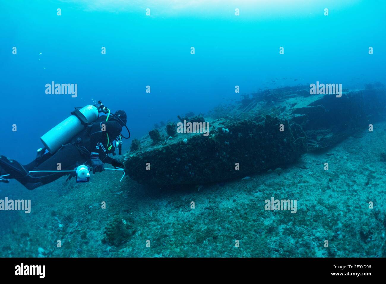 Barge vor West Palm Beach, Florida Stockfoto