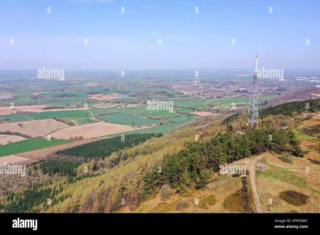 Die Wrekin in Shropshire, schöne natürliche Landschaft. Stockfoto