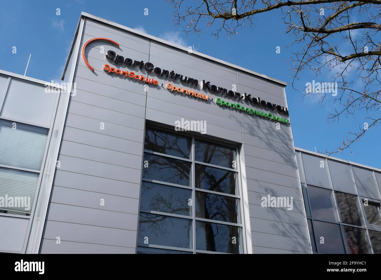 Sportzentrum Kamen Kaiserau, Kamen, Ruhrgebiet, Nordrhein-Westfalen, Deutschland, Europa Stockfoto