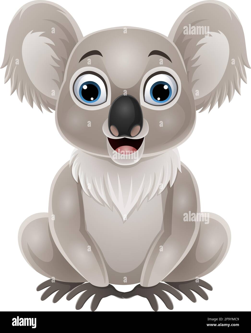 Ansichtskarte: Koala Koala with joey Mutter mit Baby auf dem Rücken 3 -D 