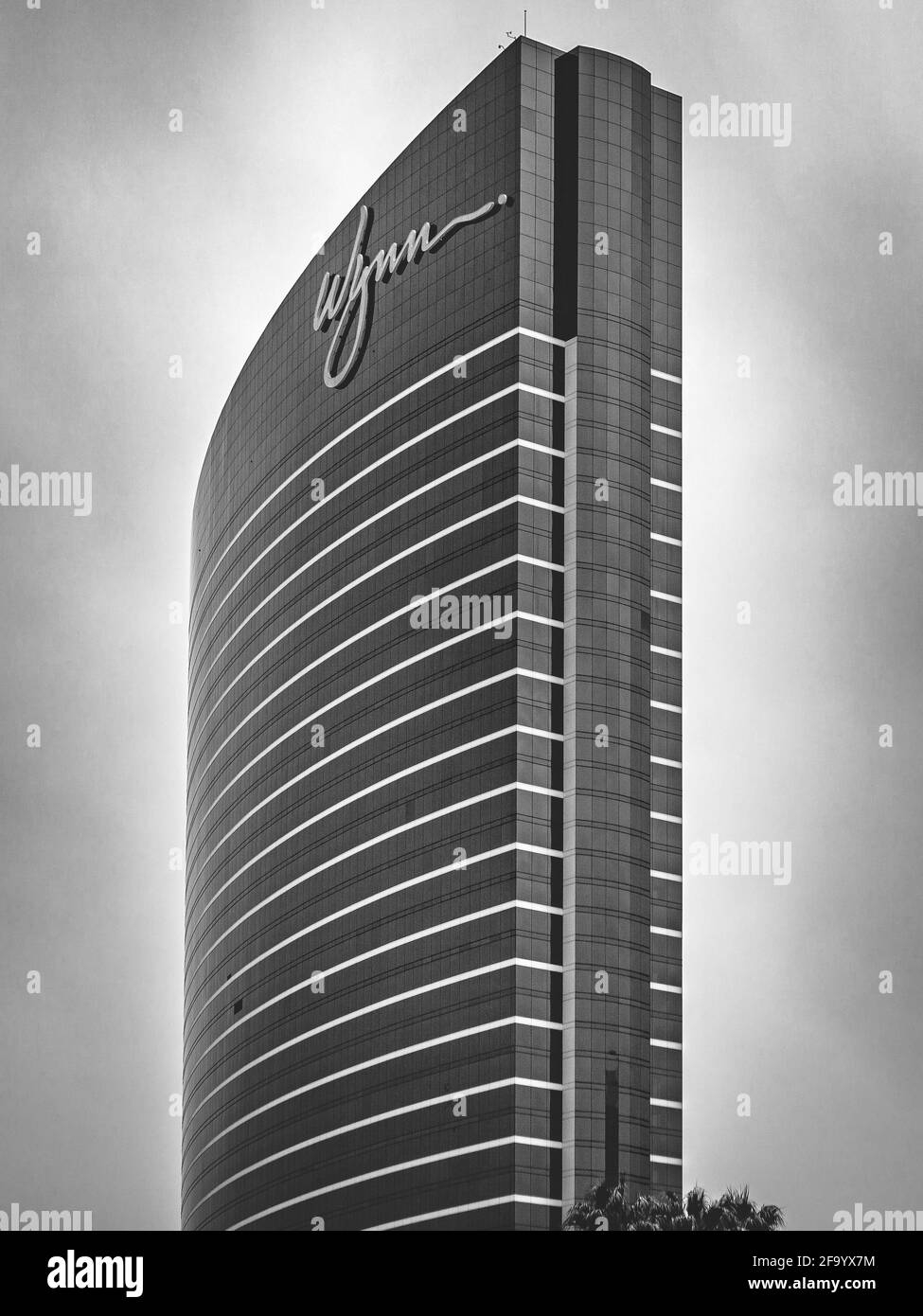 Wynn Luxury Resort, Seitenaufnahme, oberer Teil, Las Vegas, Nevada, USA Stockfoto