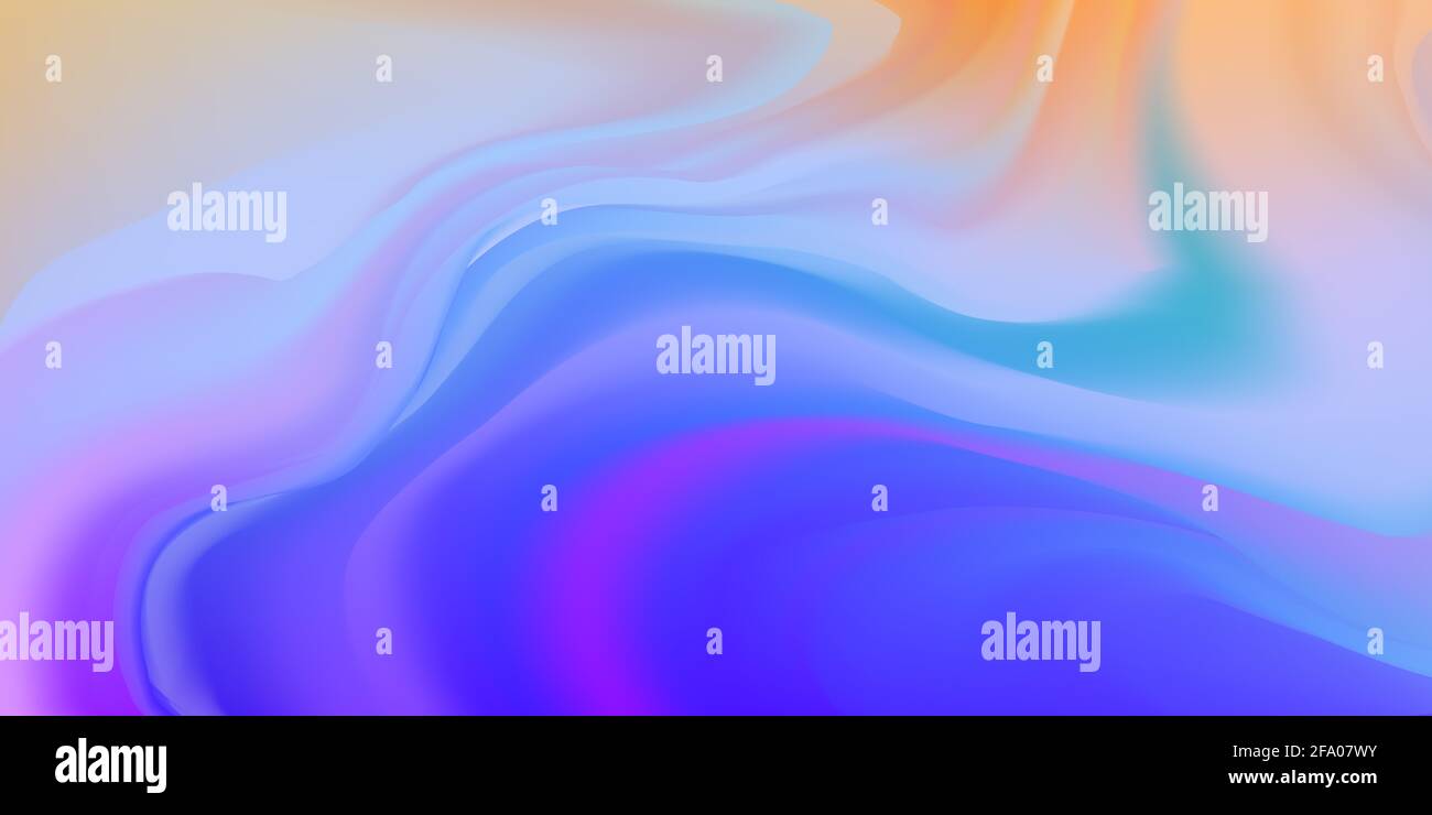 Flüssiger Hintergrund mit bunten abstrakten Farbfluss für Website, Banner, Poster Stockfoto
