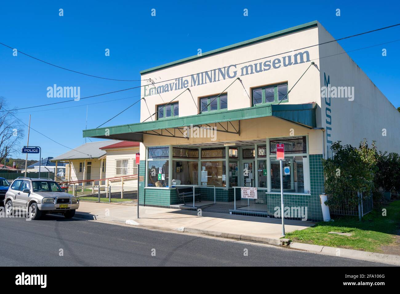 Historische Ausstellung im Emmaville Mining Museum, Emmaville, New England Tablelands, NSW Australien Stockfoto