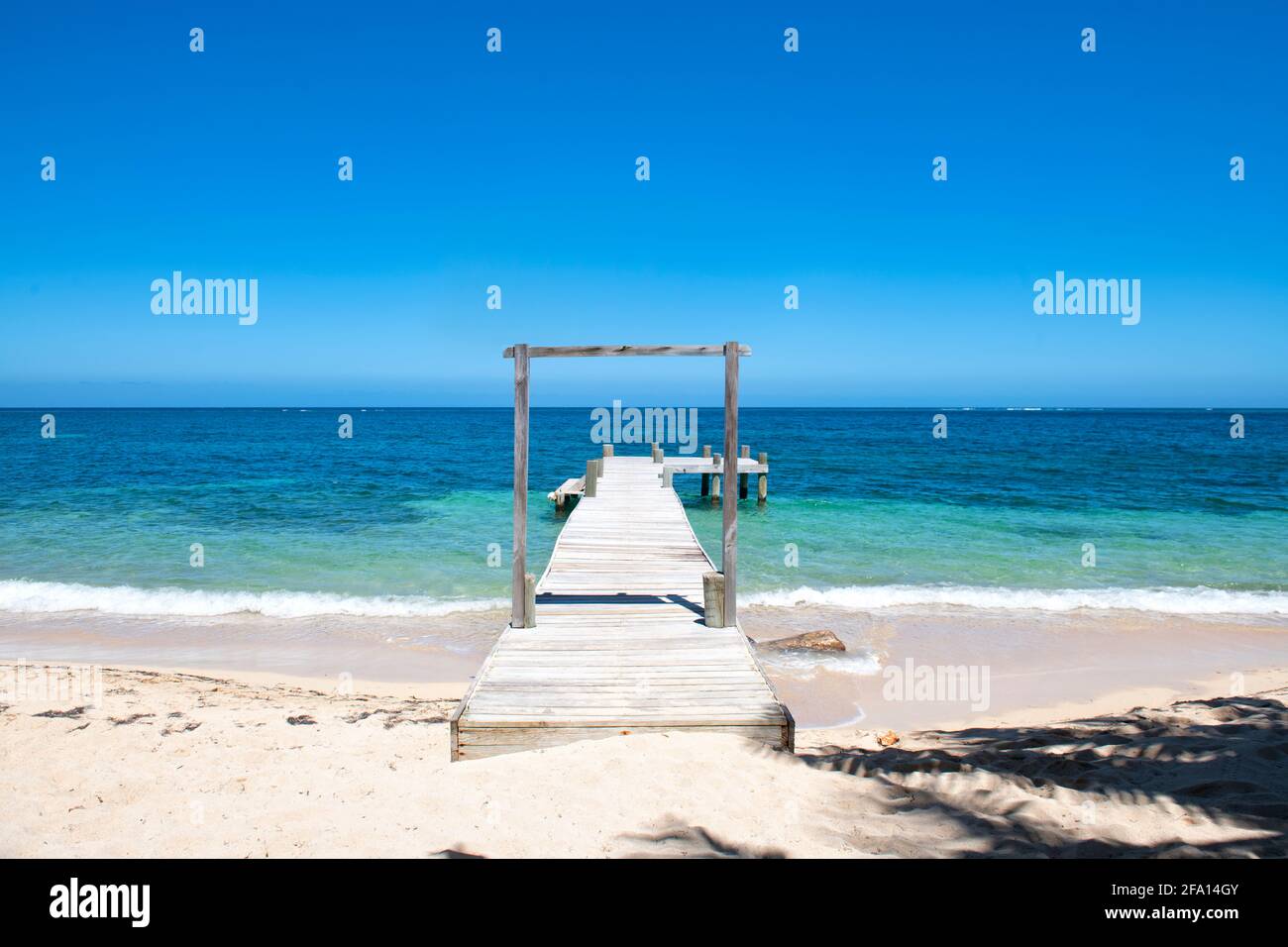 Camp Bay Beach, Playa Barbon in Roatan Stockfoto