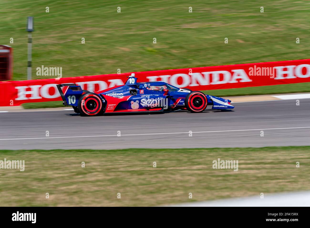 Birmingham, Alabama, USA. April 2021. ALEX PALOU (10) aus Barcelona, Spanien, übt im Barber Motorsports Park in Birmingham, Alabama, für den Honda Indy Grand Prix von Alabama. Quelle: Walter G Arce SR Grindstone Medi/ASP/ZUMA Wire/Alamy Live News Stockfoto