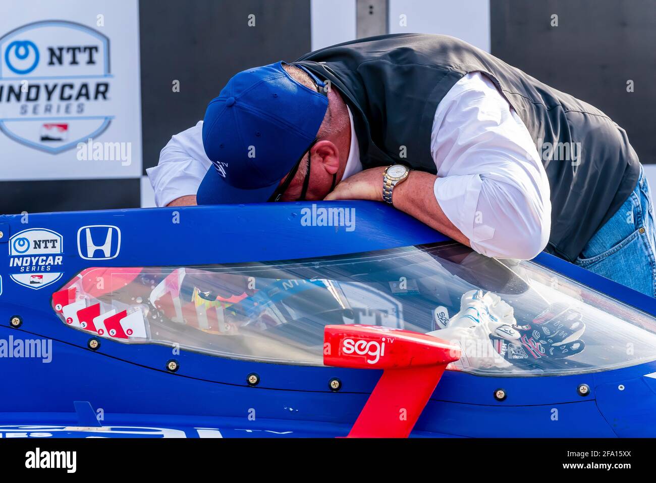 Birmingham, Alabama, USA. April 2021. ALEX PALOU (10) aus Barcelona, Spanien, gewinnt den Honda Indy Grand Prix von Alabama im Barber Motorsports Park in Birmingham, Alabama. Quelle: Walter G Arce SR Grindstone Medi/ASP/ZUMA Wire/Alamy Live News Stockfoto