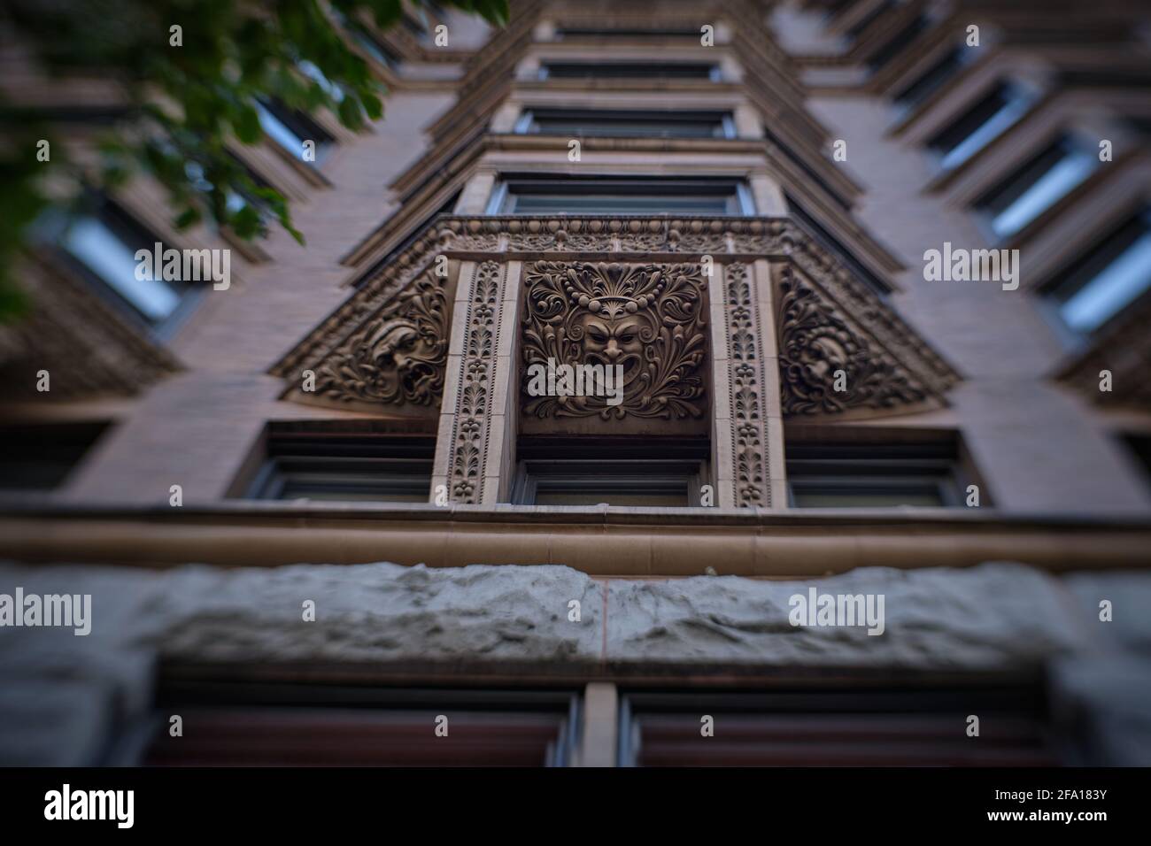 Lensbaby-Foto der Architektur von Chicago Stockfoto