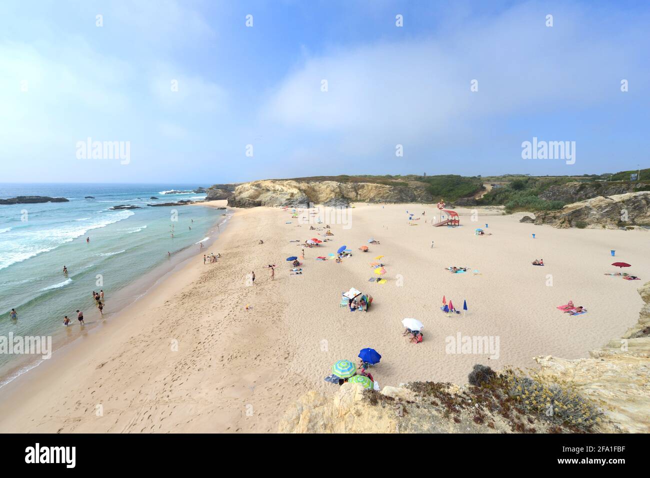 Praia Grande de Porto Covo in Portugal. Stockfoto