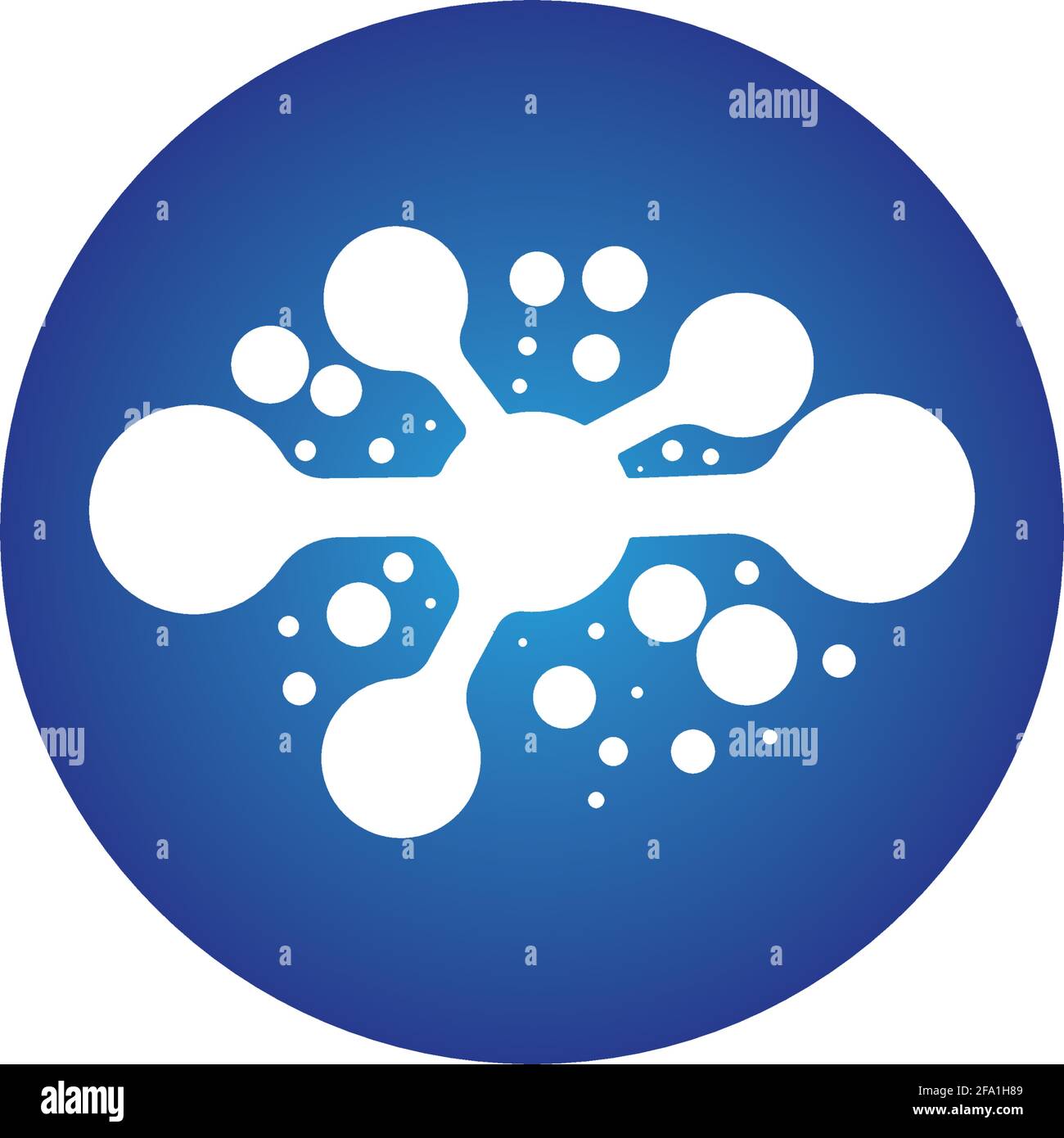 Molekül Symbol logo template Vector Illustration Design Stock Vektor