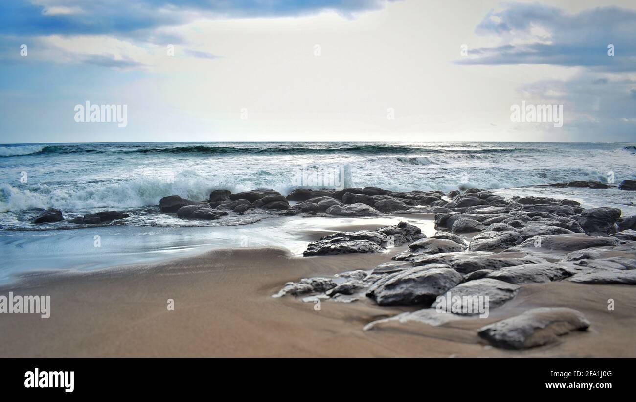 Die Schönheit von Soka Beach Stockfoto